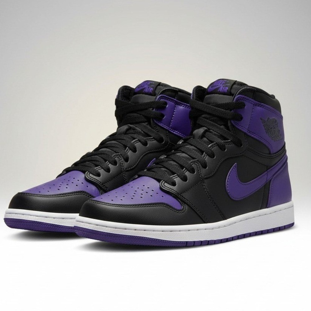 Jordan 1 Retro High OG "Field Purple" - Black / Purple - Men's Size 8.5 - NIB